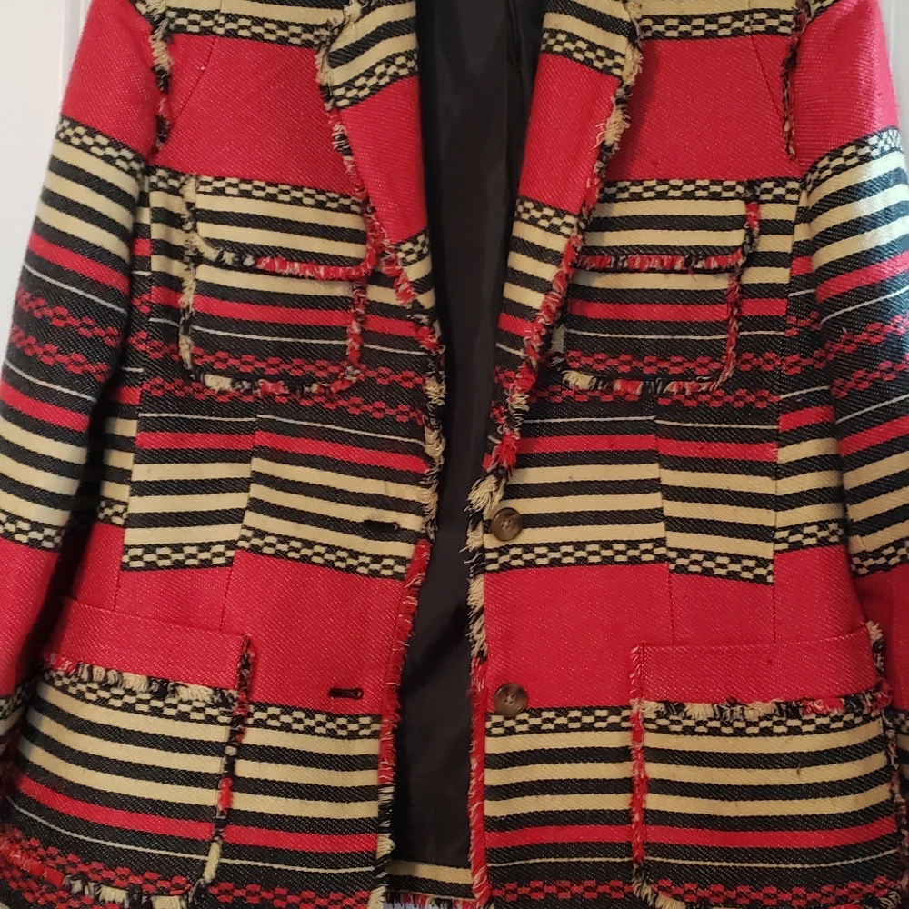 Multi color business casual blazer